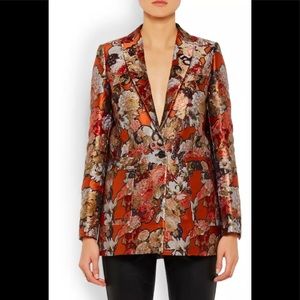 NWOT Givenchy Red Floral-Jacquard Blazer US 2